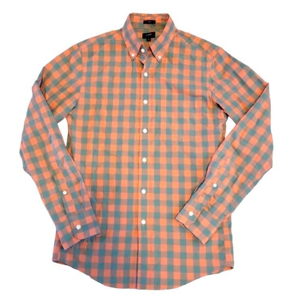 EC J.CREW SLIM FIT MEN'S BUTTON UP PLAID SHIRT SZ.S - Picture 1 of 4